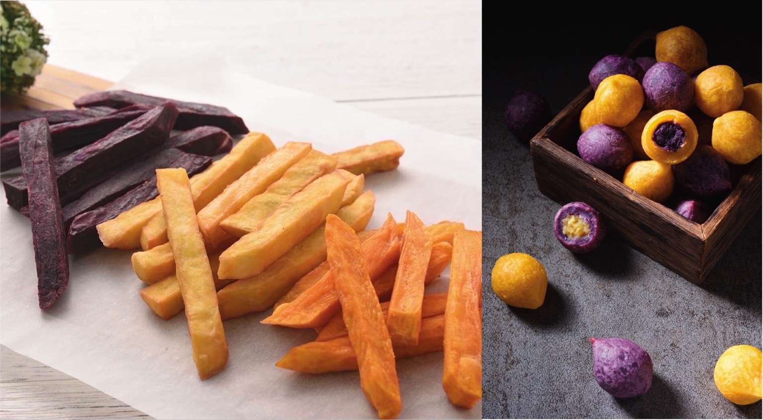 Sweet potato fries & balls